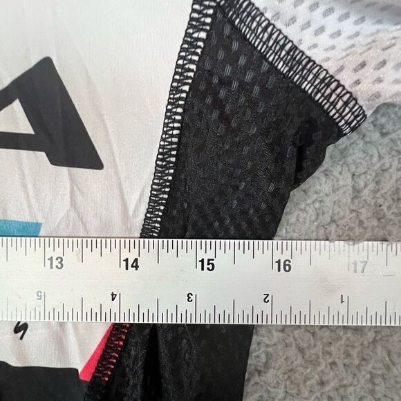 HINCAPIE NEW WOMENS STRETCH BIKING SHIRT SIZE 2XS BLUE BLACK WHITE - Picture 6 of 8